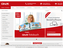 Tablet Screenshot of cewe-fotobuch.de
